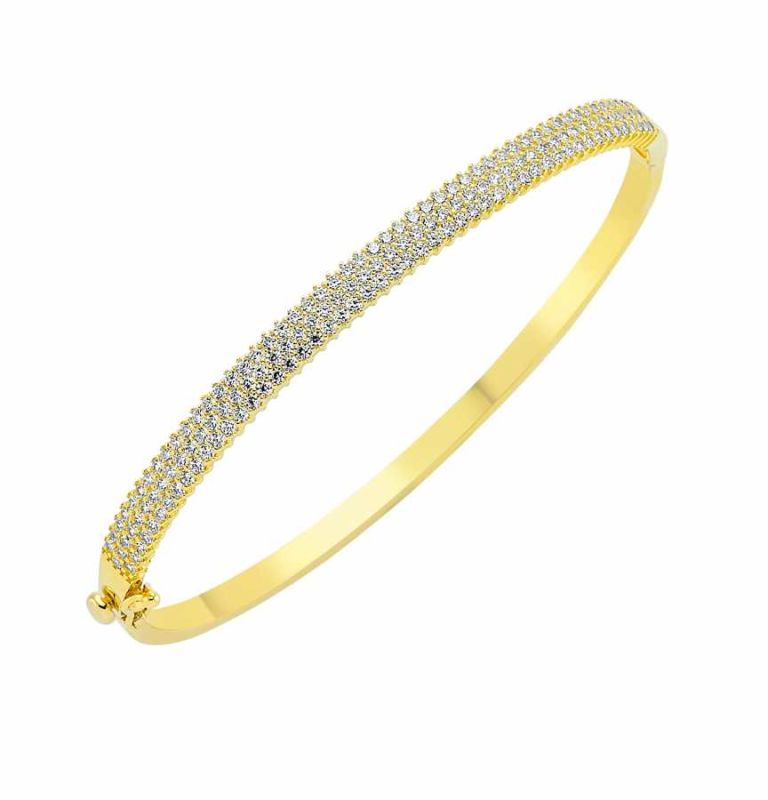 Solid Gold With Gemstone Bracelet