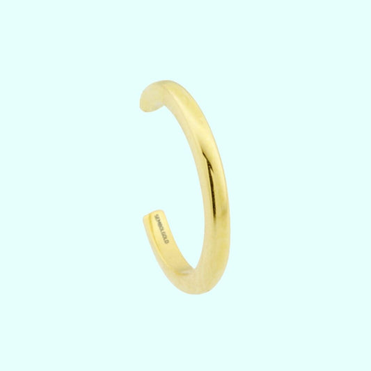 14K Solid Gold Simple Earcuff Earrings