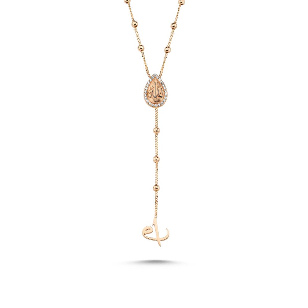 Solid Gold Necklace 14K Rose Dorica Chain