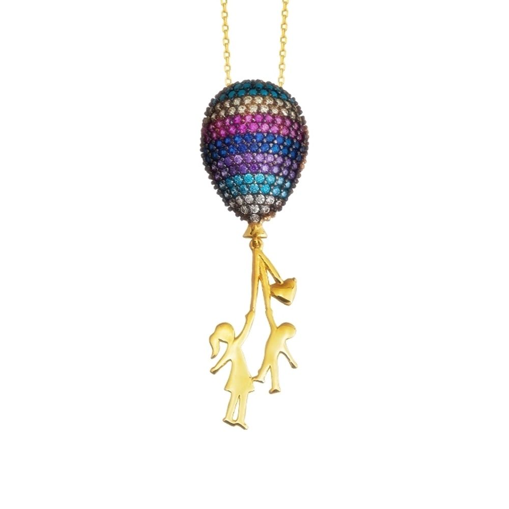 Solid Gold Necklace Balloon Girl 14K 42 Cm Chain