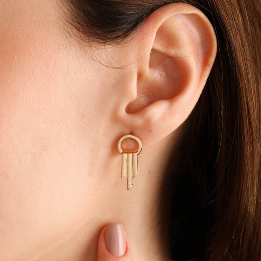 Solid Goldne Earrings 14K