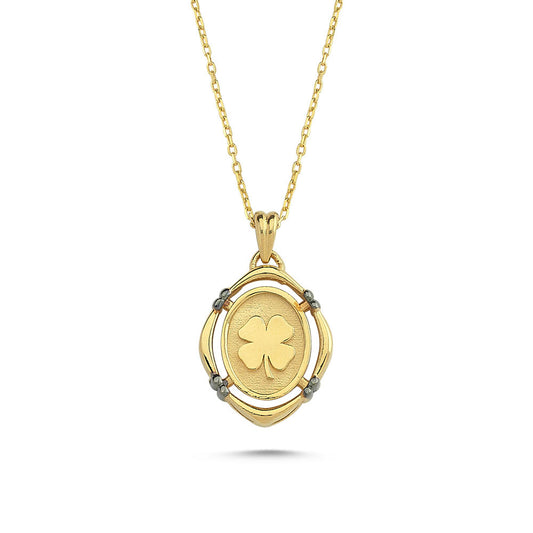 Solid Gold Daisy Necklace Yellow Solid Gold Enamel