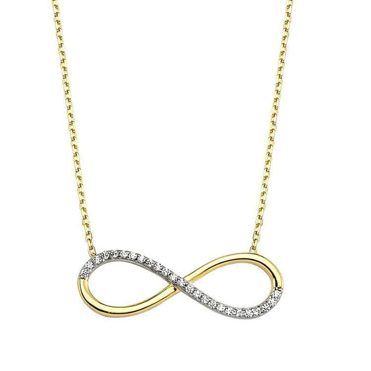Solid Gold Infinity Necklace