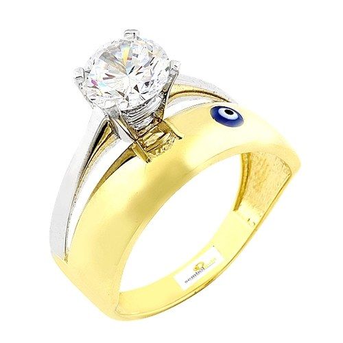 Solid Gold Solitaire Wedding Ring Classic Model