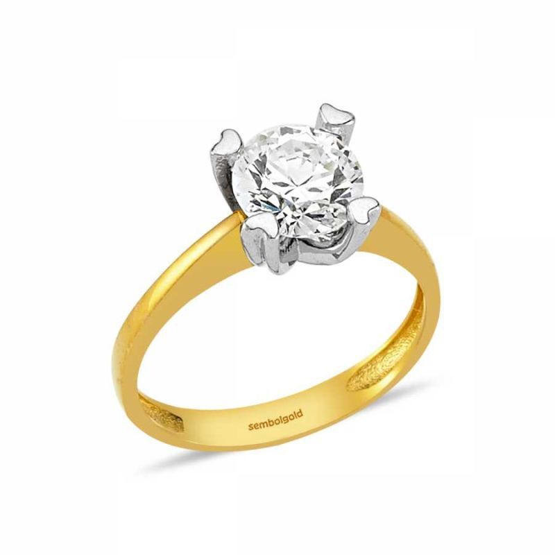 Solid Gold Solitaire Ring 1,20 CRT