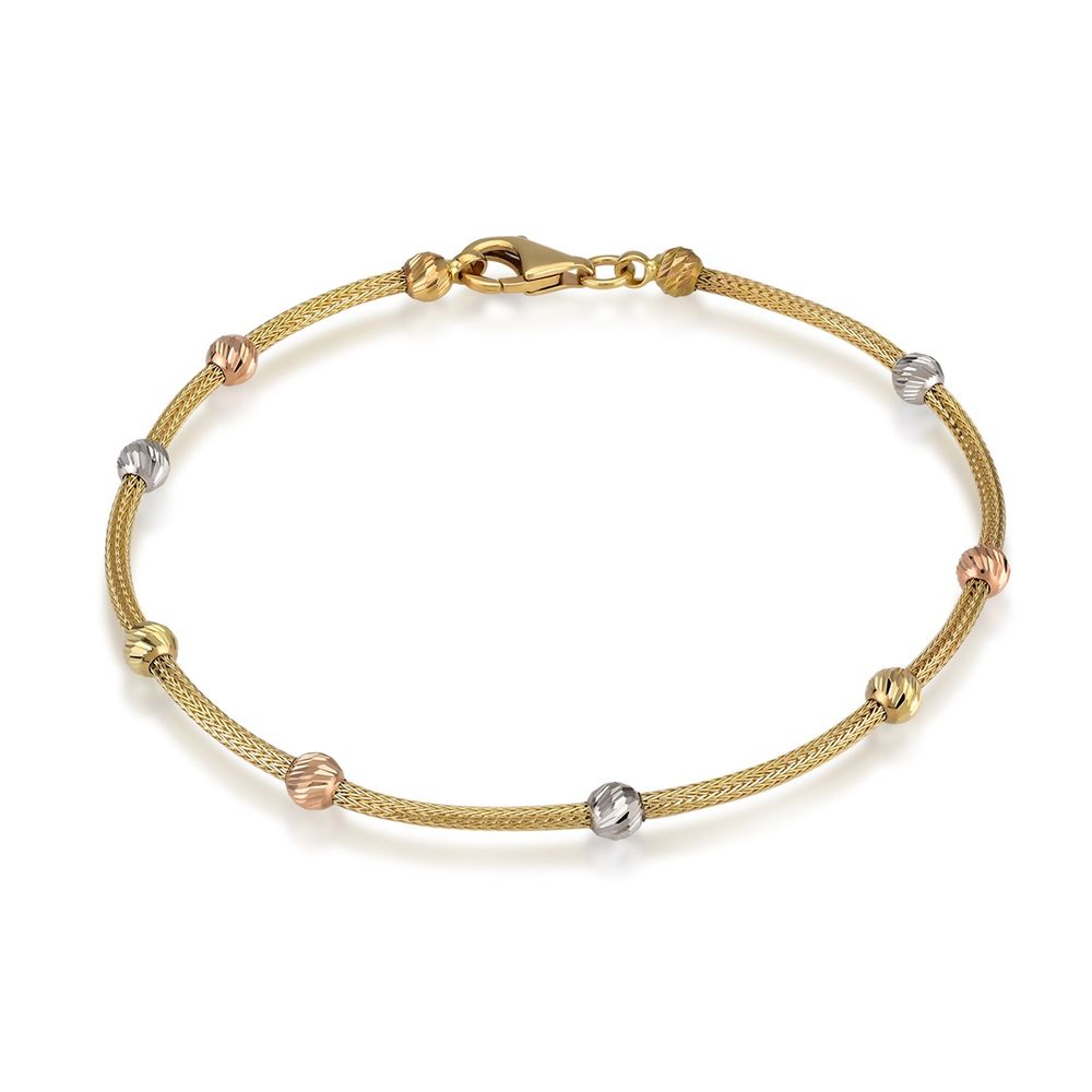 Solid Gold Top Dorica Bracelet 14K Solid Gold