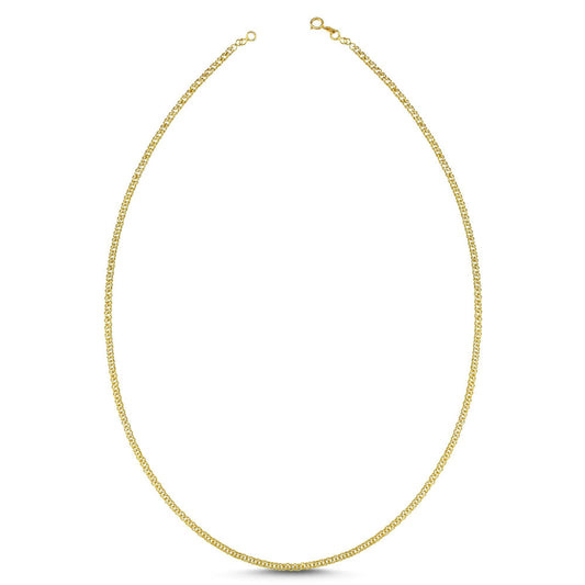 Solid Gold Chain Duble Model 50 cm