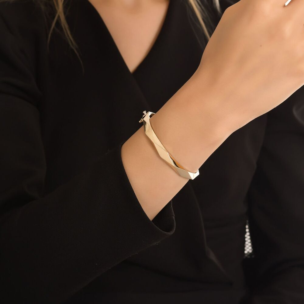 14K Solid Gold Effective Classic Bracelet