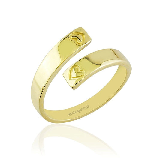 Joint Solid Gold Ring 14K Solid Gold