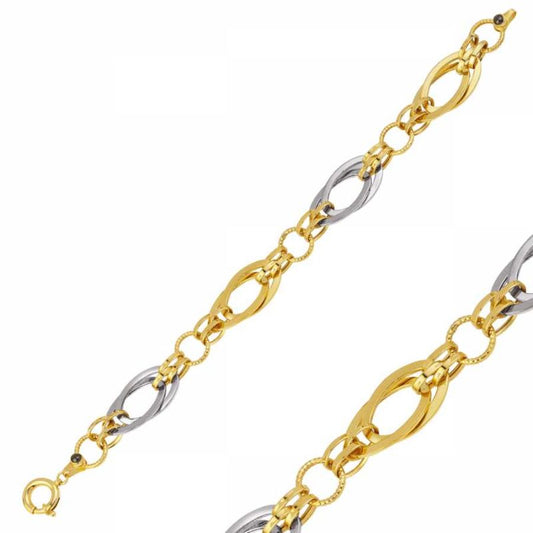 Hollow Solid Gold Bracelet