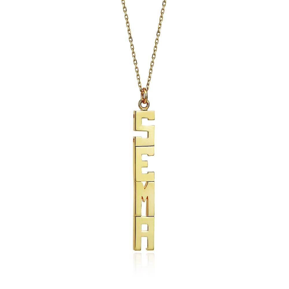Personalized Name Solid Gold Necklace