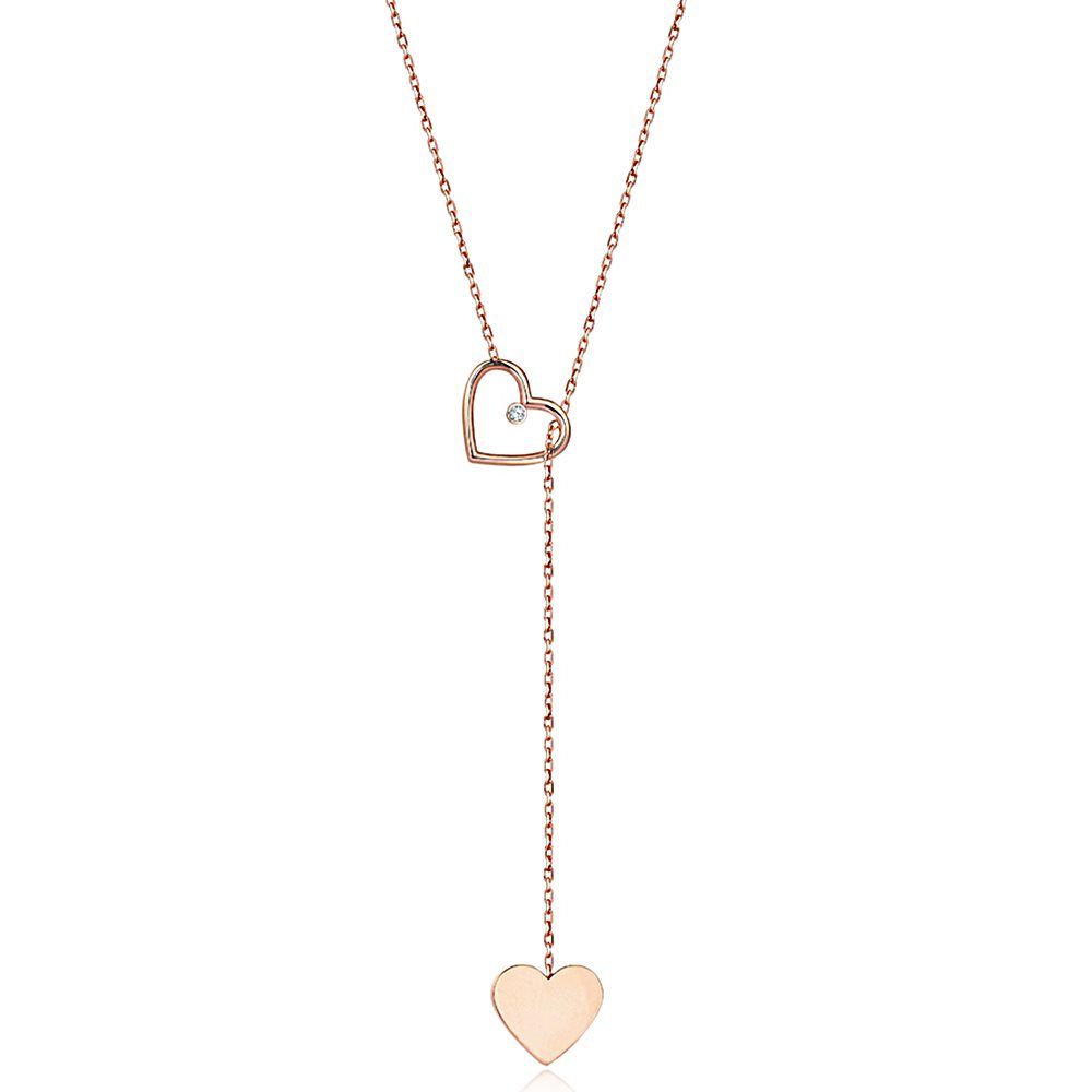 Heart You & I Diamond Necklace