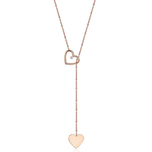 Heart You & I Diamond Necklace