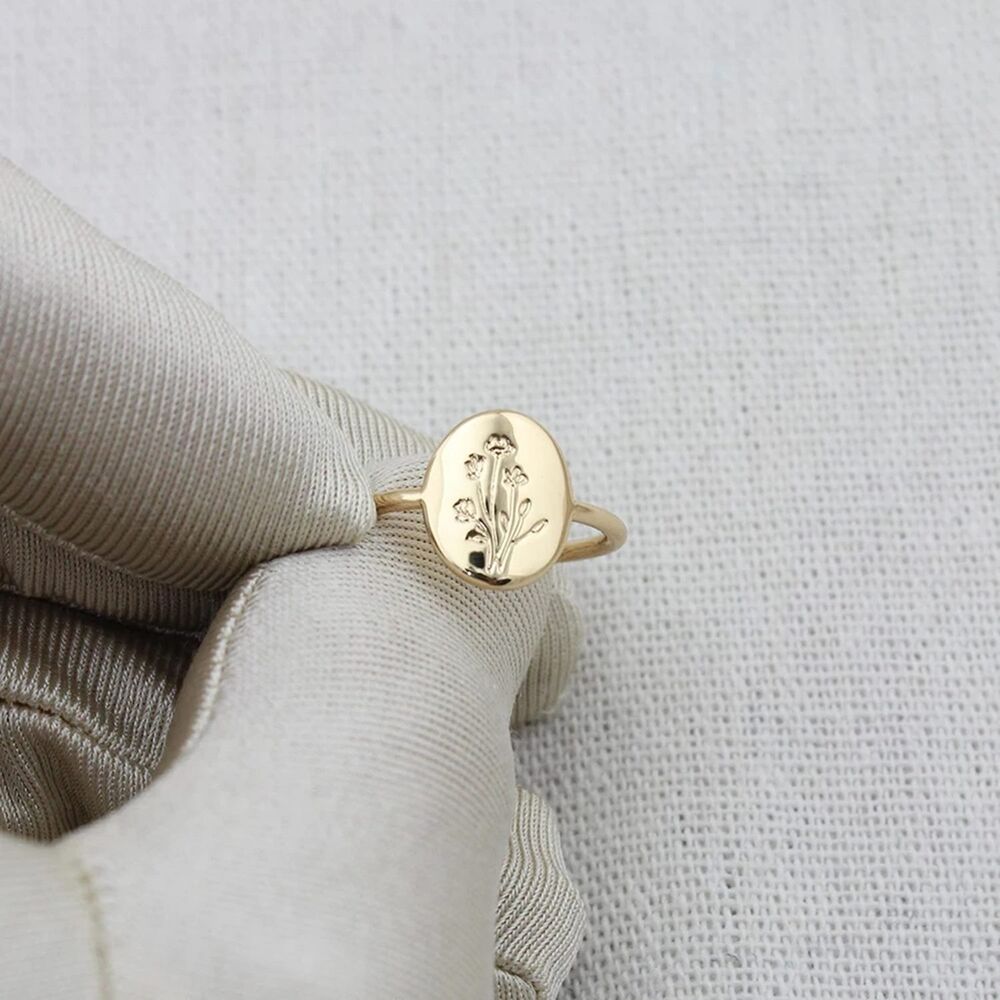 14K Solid Gold Knight Personalized Ring