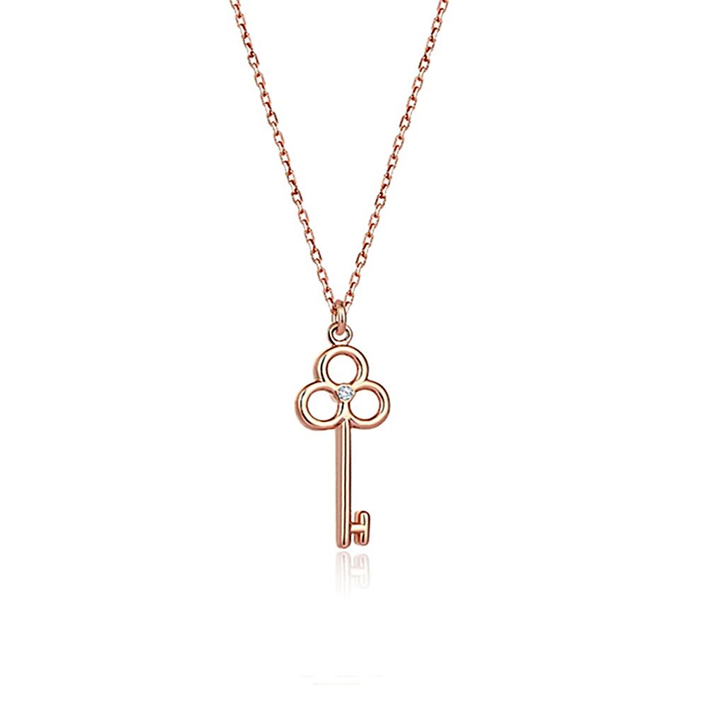 Diamond Key Necklace