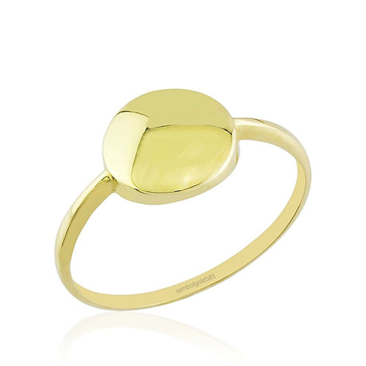 Plate Solid Gold Ring 14K