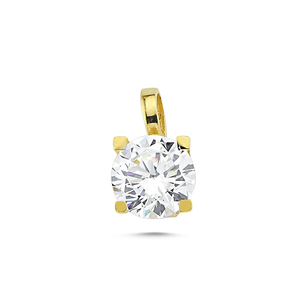 Yellow Solid Gold Solitaire Set