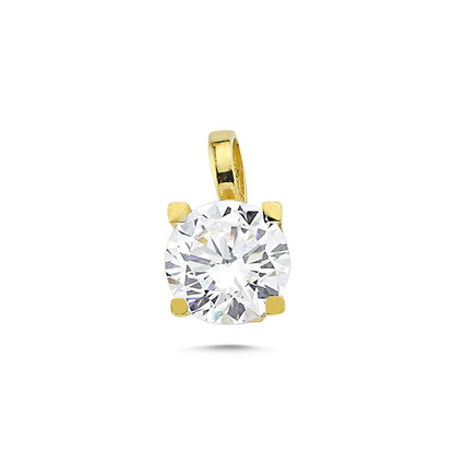 Yellow Solid Gold Solitaire Set