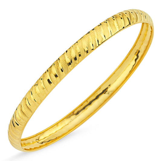 Charnel Solid Gold Bracelet Side Stripes