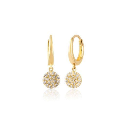 With Gemstone Solid Gold Earrings