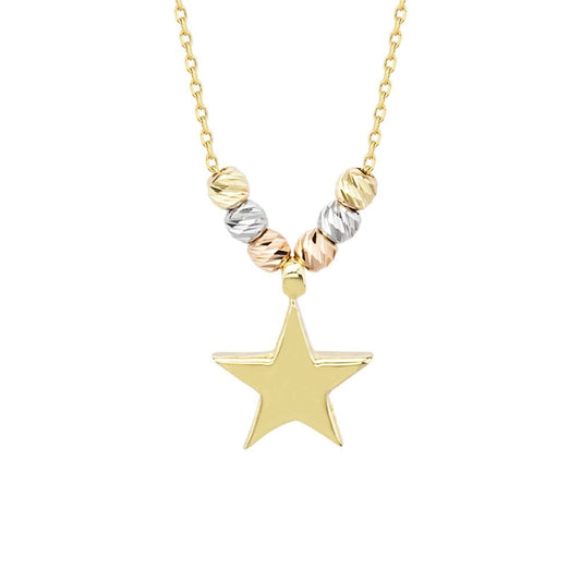 Star Solid Gold Necklace Dorica