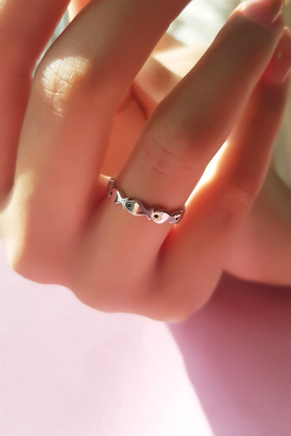 Bague Poisson Argent