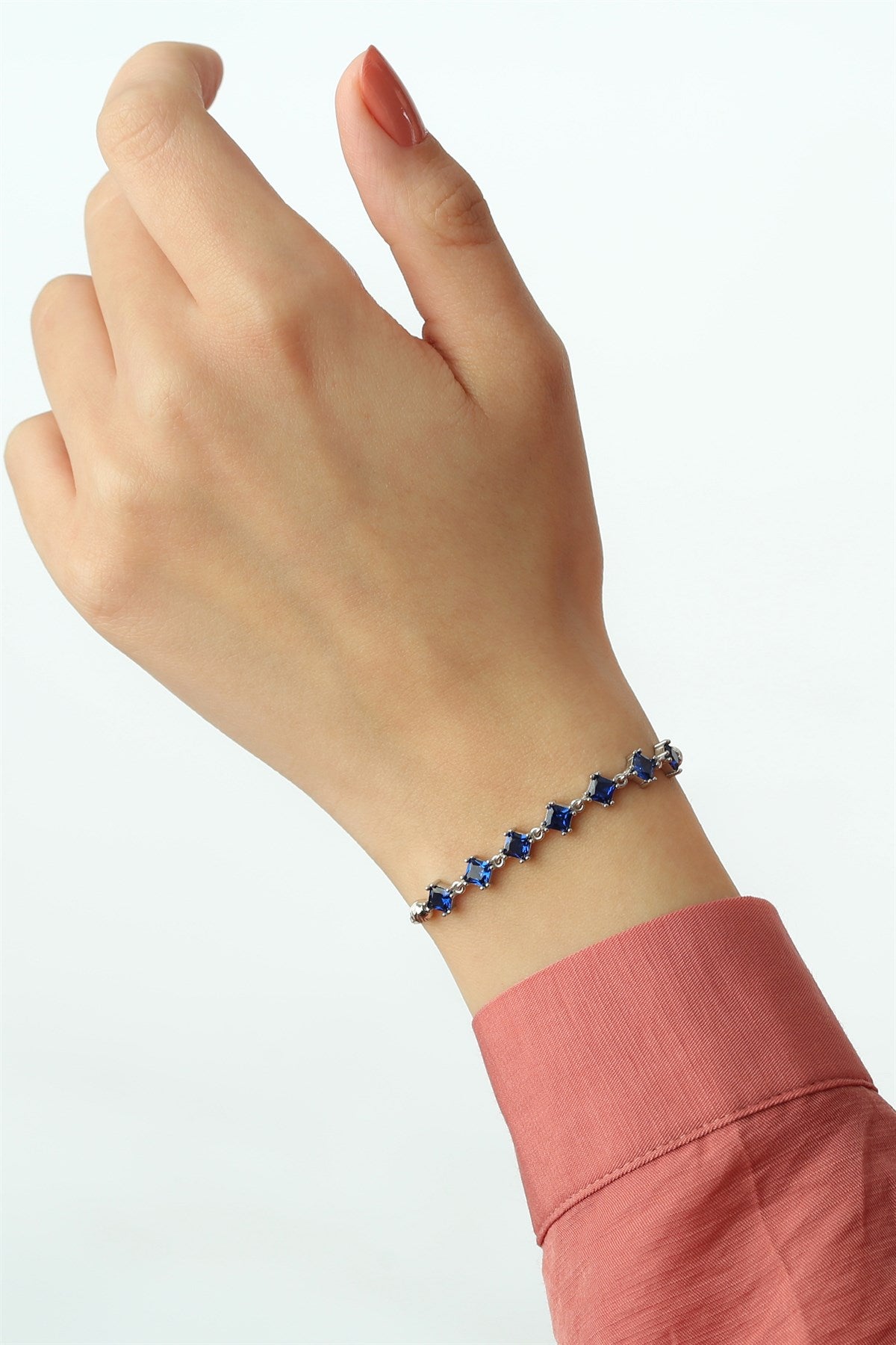 Silver Princess Gemstone Elevator Bracelet