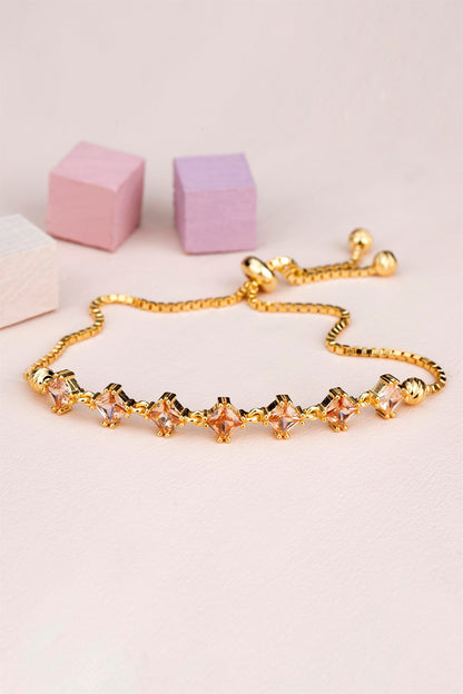 Silver Princess Gemstone Elevator Bracelet