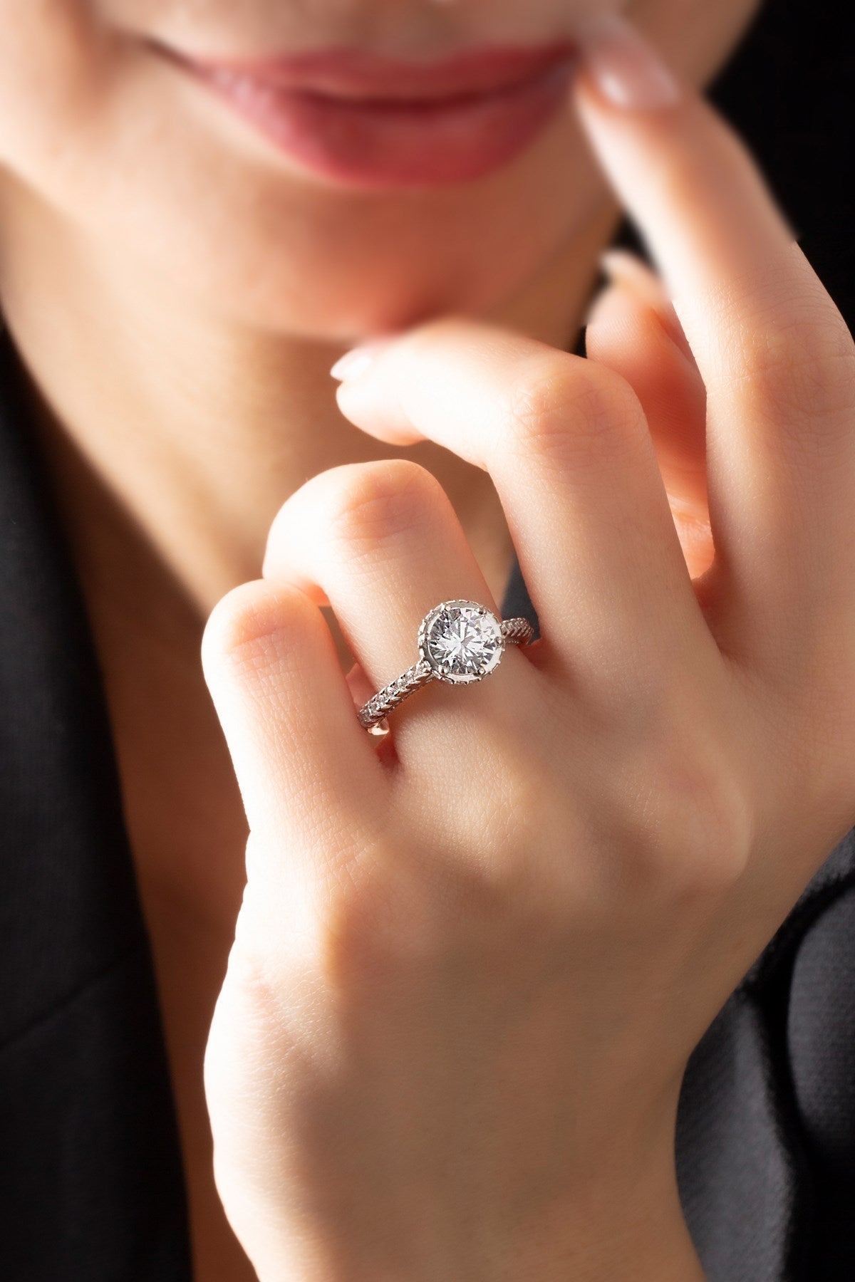 Silver Solitaire Ring