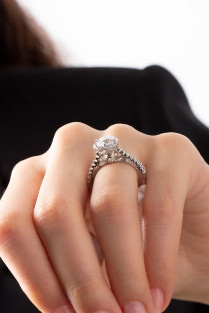 Silver Solitaire Ring