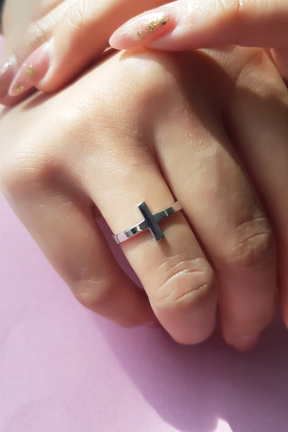 Bague Crucifix en Argent