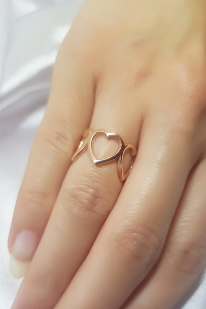 Anillo Corazón de Plata