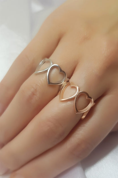 Anillo Corazón de Plata