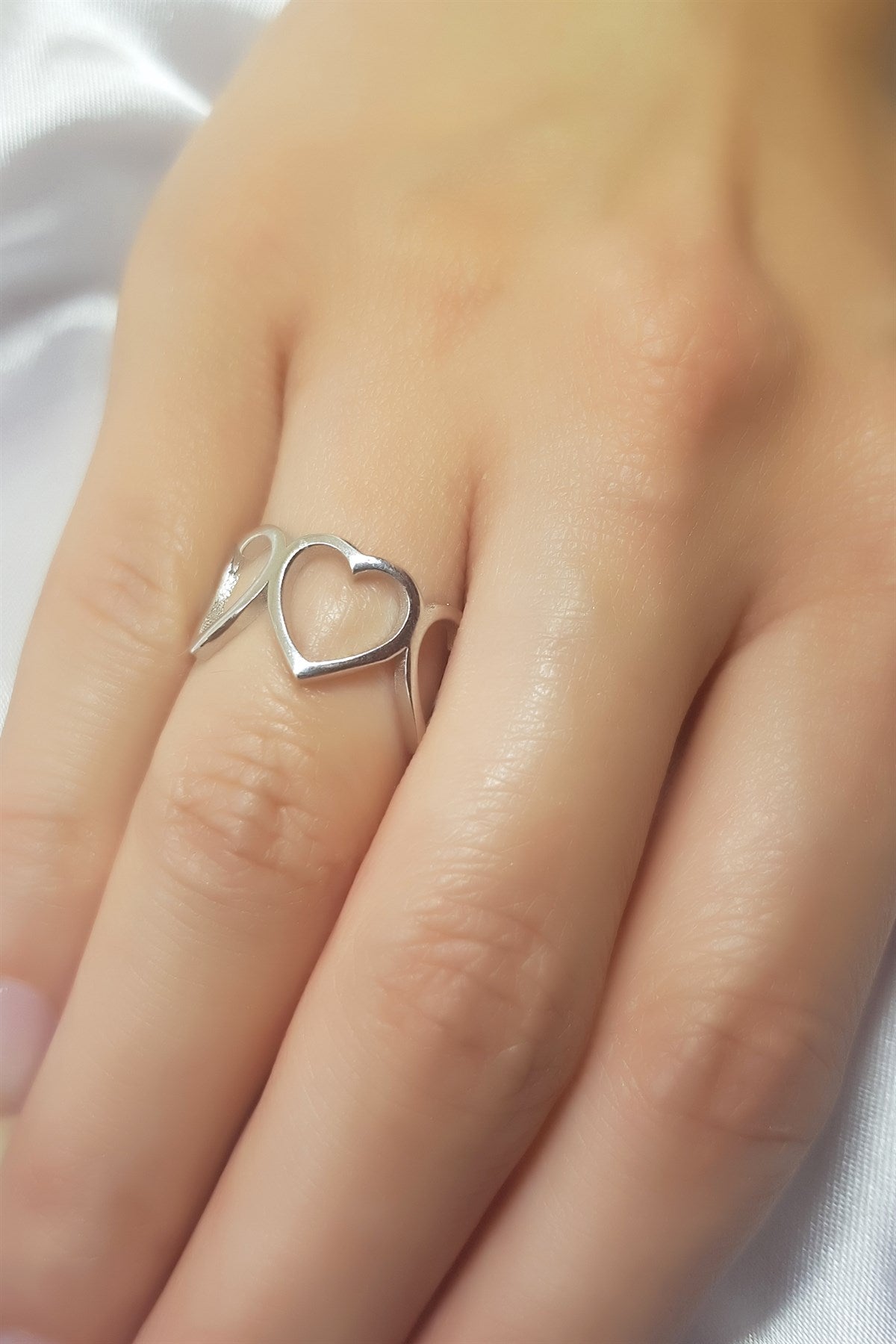 Anillo Corazón de Plata