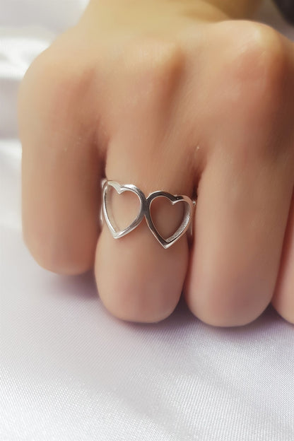 Anillo Corazón de Plata