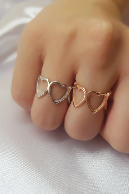 Anillo Corazón de Plata