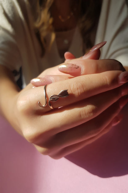 Silver Cat Ring