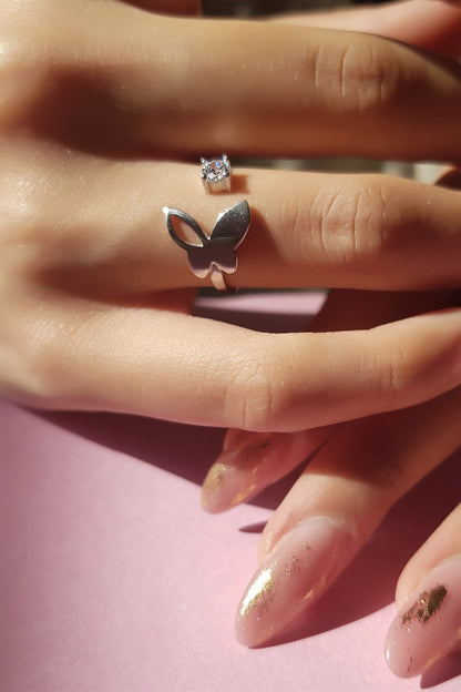 Bague Papillon Argent