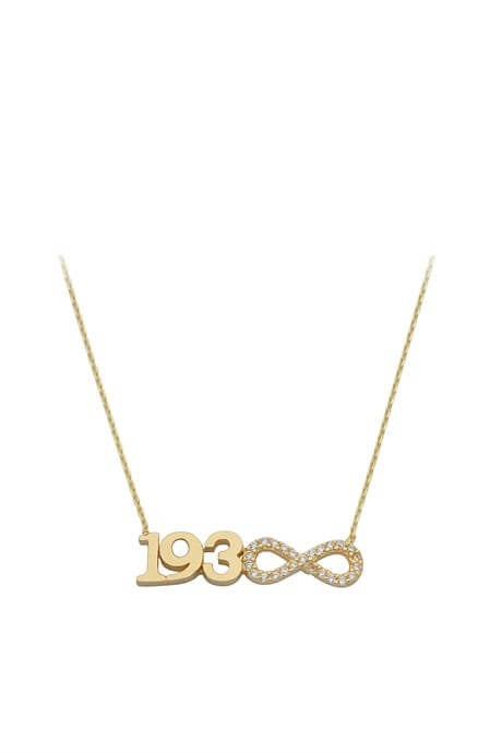 Solid Gold 1938 Infinity Necklace | 14K (585) | 2.28 gr