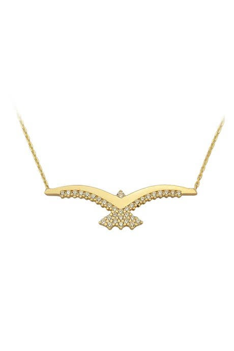 Solid Gold Phoenix Necklace | 14K (585) | 1.90 gr