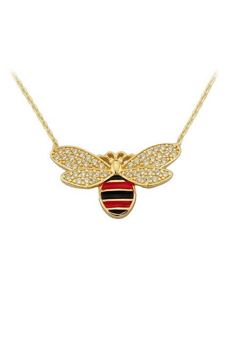 Collier abeille en or massif | 14K (585) | 2,47 grammes