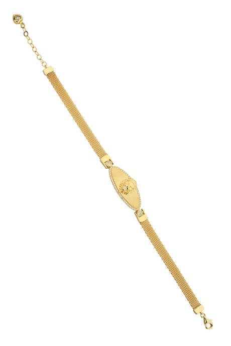 Solid Gold Lion Bracelet | 14K (585) | 10.04 gr