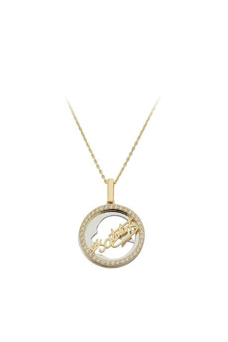 Solid Gold Ataturk Sign Necklace | 14K (585) | 3.37 gr