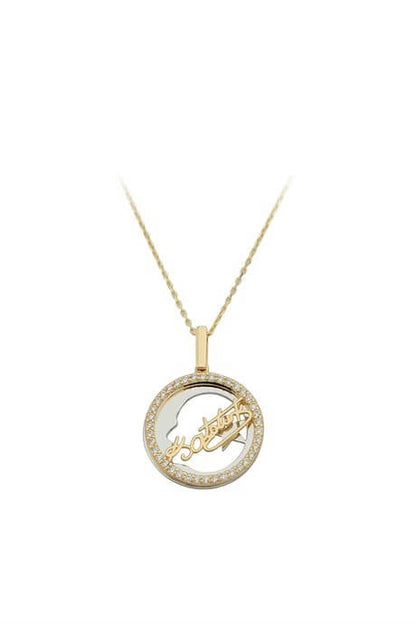 Solid Gold Ataturk Sign Necklace | 14K (585) | 3.37 gr