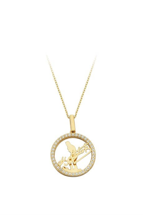 Solid Gold Ataturk Sign Necklace | 14K (585) | 3.20 gr