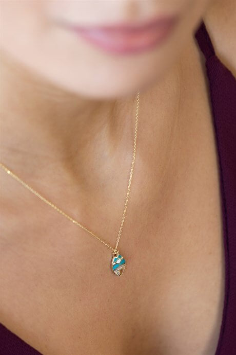 Solid Gold Fish Necklace | 8K (333) | 1.78 gr