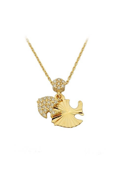 Solid Gold Fish Necklace | 14K (585) | 1.61 gr