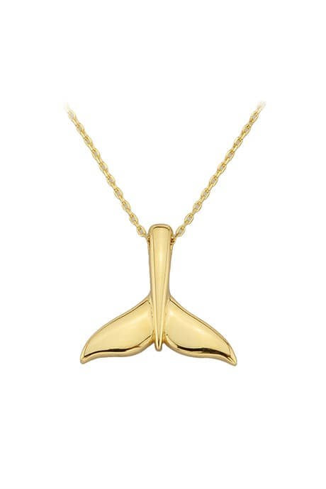 Solid Gold Fish Tail Necklace | 14K (585) | 1.76 gr