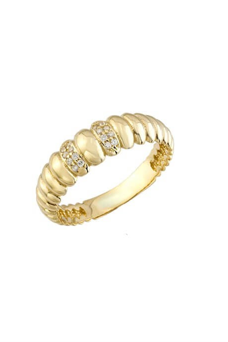 Solid Gold Knotty Ring | 14K (585) | 2.29 gr