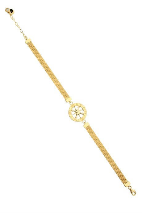 Pulsera de oro macizo con signo del zodiaco | 14K (585) | 9,41 gramos